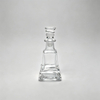 Botella de vidrio transparente con forma de pirámide con tapón especial, cristalería de productos químicos para cosméticos y perfumes