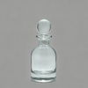 Frasco de perfume de vidrio transparente con tapón redondo para uso en aromaterapia en el hogar