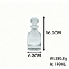 Frasco de perfume de vidrio transparente con tapón redondo para uso en aromaterapia en el hogar